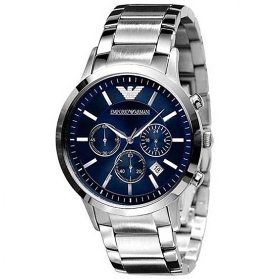 Orologio armani quadrante blu best sale